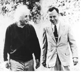 Einstein e Wheeler em Princeton - 1954