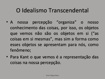 idealismo transcendental